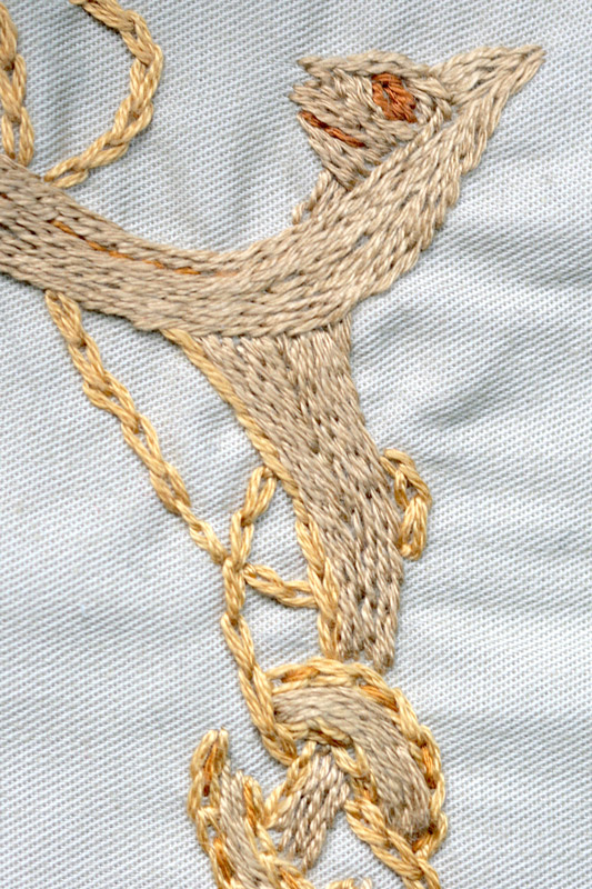 détail broderie vinking