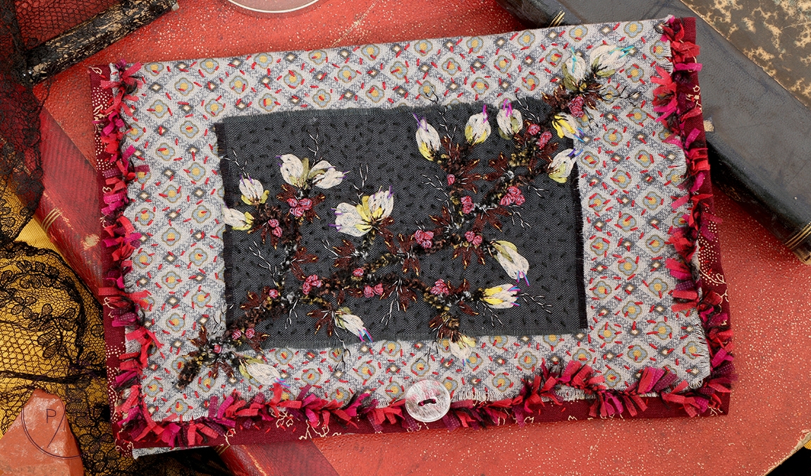 Pochette renaissance - Kit de Cécile Franconie - réalisé par Patience et Petits Points