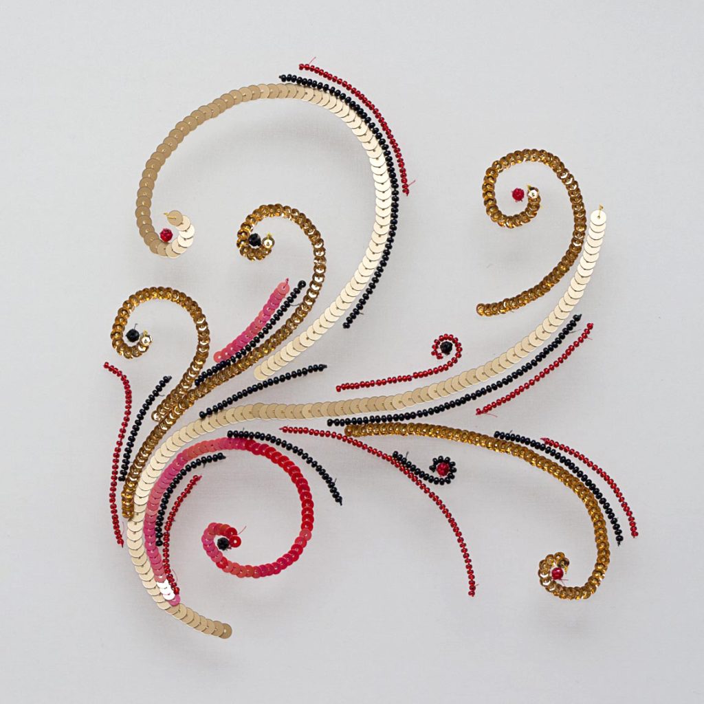 broderie de Lunéville - modèle du cours par correspondance de Fileuse d'étoiles
